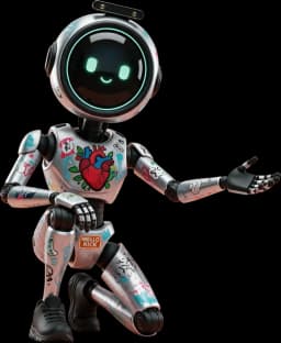 Робот Рик — маскот Bot Marketing